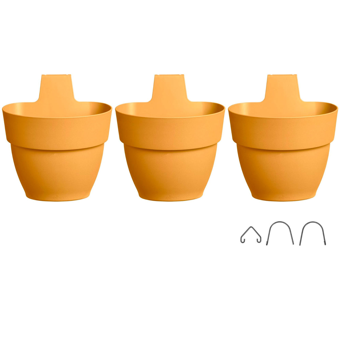 Elho vibia campana vertical garden round - outdoor pot Yellow