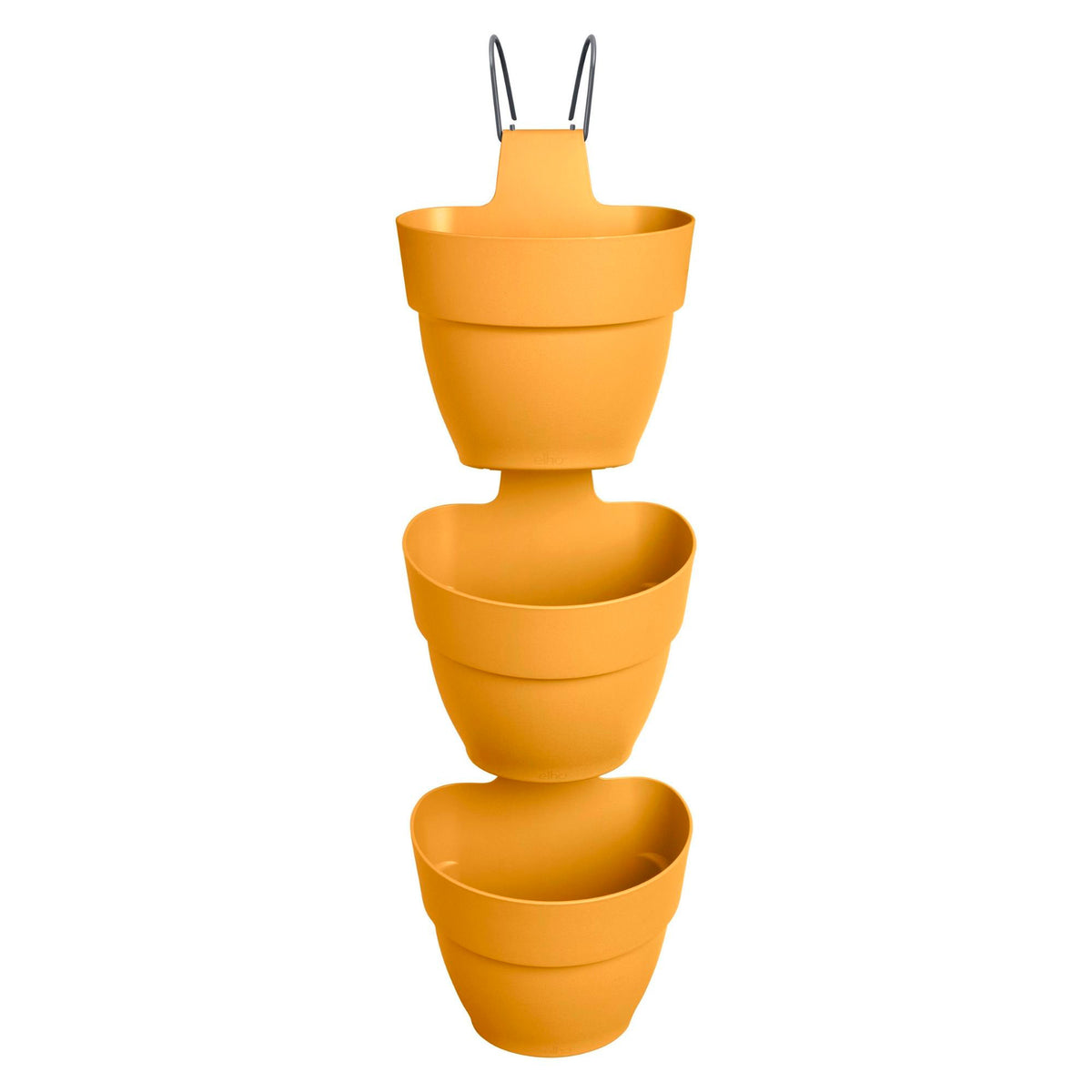 Elho vibia campana vertical garden round - outdoor pot Yellow