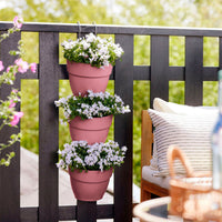 Elho vibia campana vertical garden round - Outdoor pot Pink