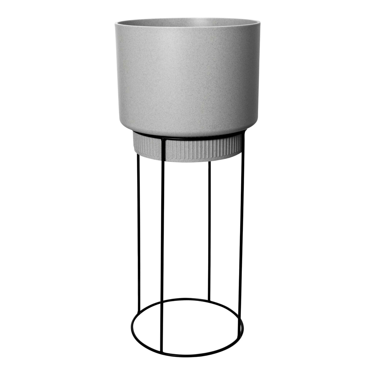 Elho b.for studio round with plant stand - Indoor pot Grey