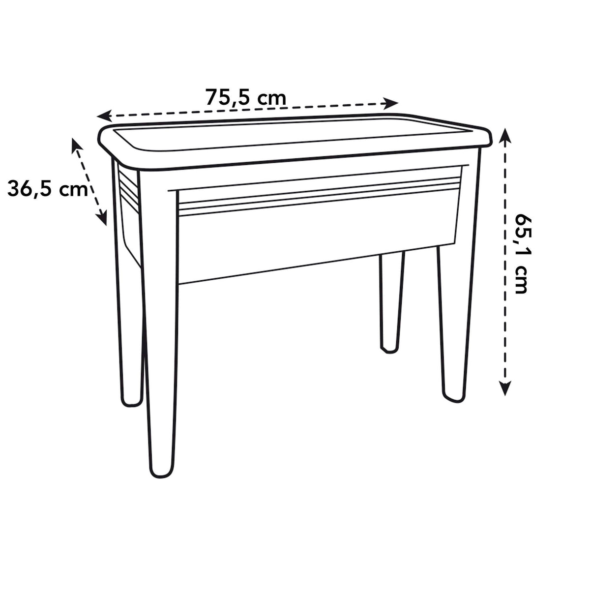 Elho Grow table incl. transparent lid