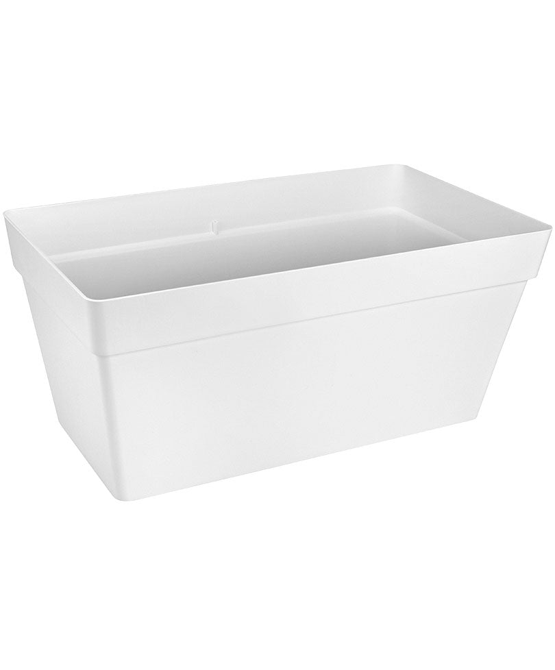 Elho flower pot Loft urban rectangular white including wheels - Outdoor pot