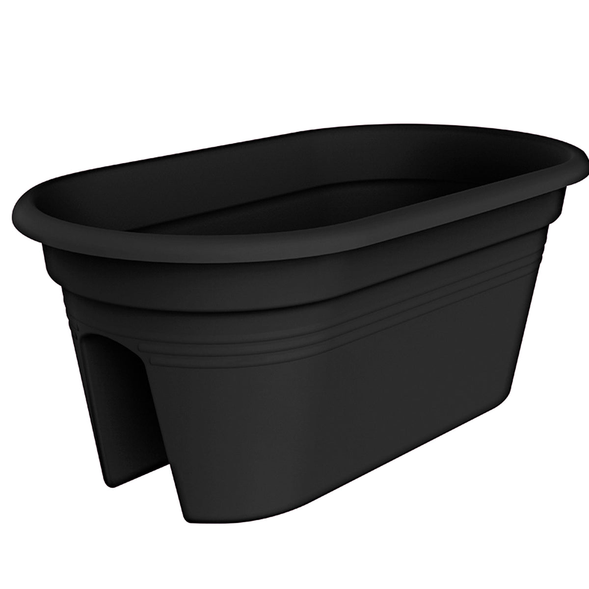 Elho balcony planter Green basics flower bridge oval black - Outdoor pot