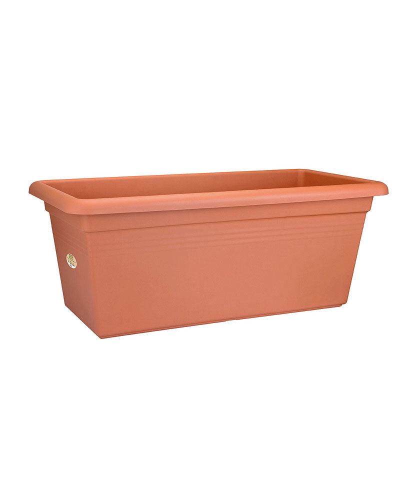 Elho flower pot Green basics garden rectangular brown - Outdoor pot