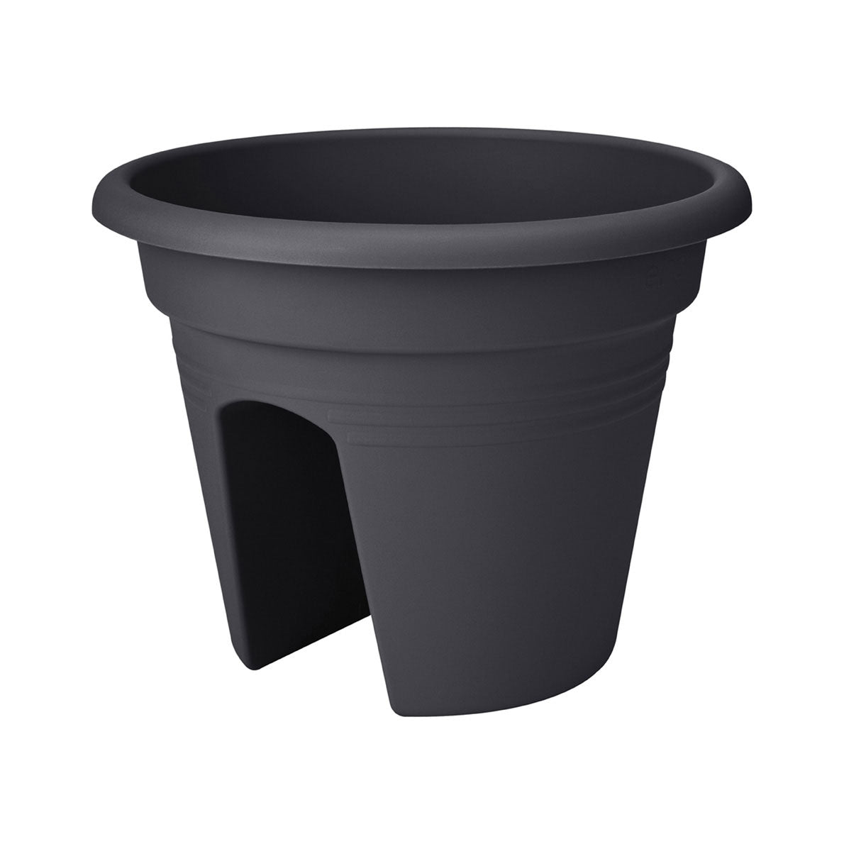 Elho balcony planter Green basics flower bridge round black - Outdoor pot