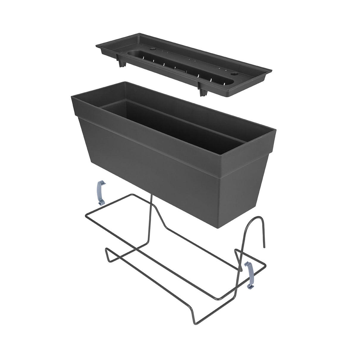Elho balcony planter Loft urban allin1 rectangular anthracite - Outdoor pot