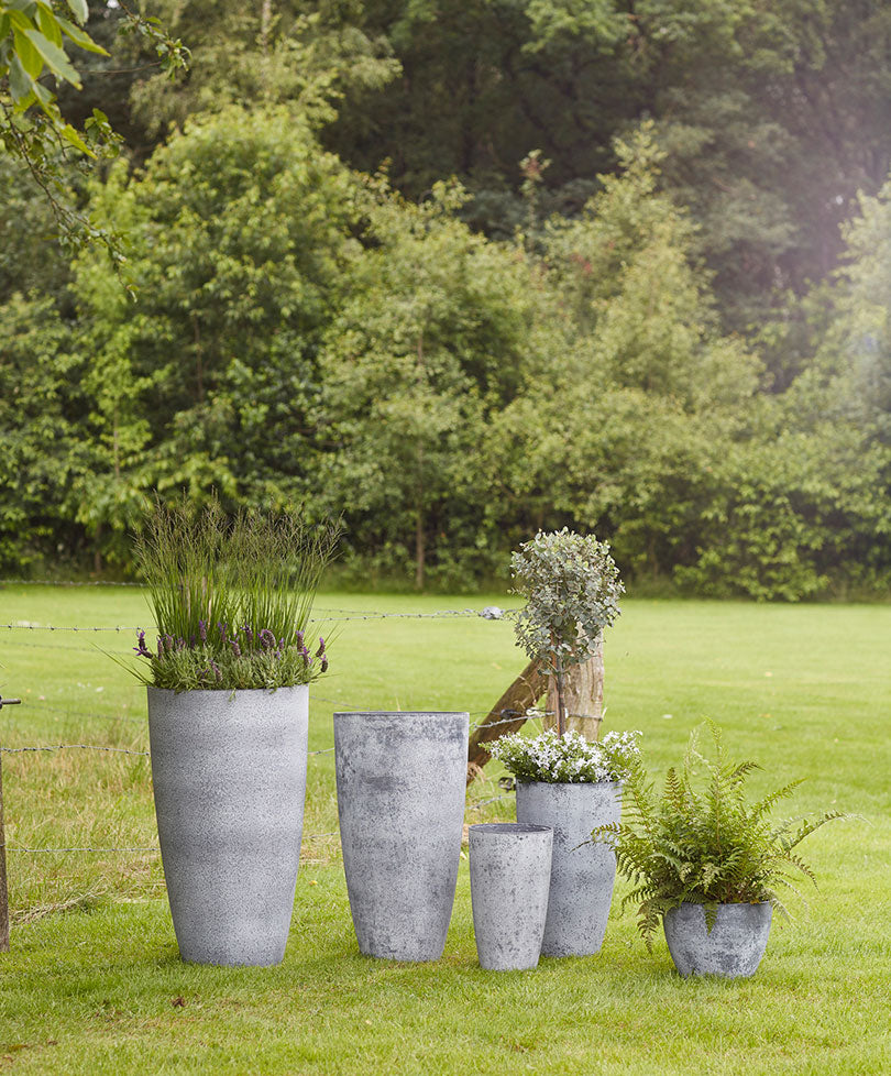 TS Flower pot Nova round grey - Indoor and outdoor pot