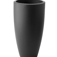 Elho tall flower pot Pure soft round anthracite - Indoor and outdoor pot
