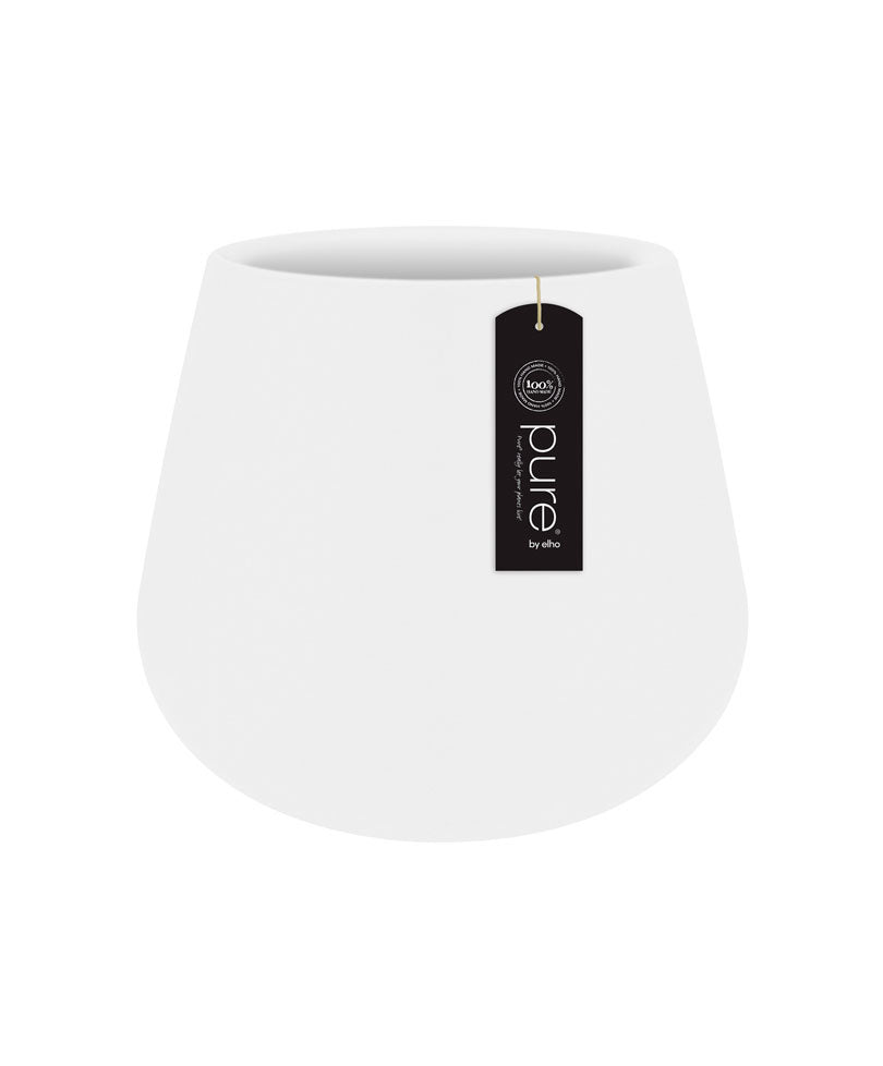 Elho flower pot Pure cone round white - Indoor and outdoor pot
