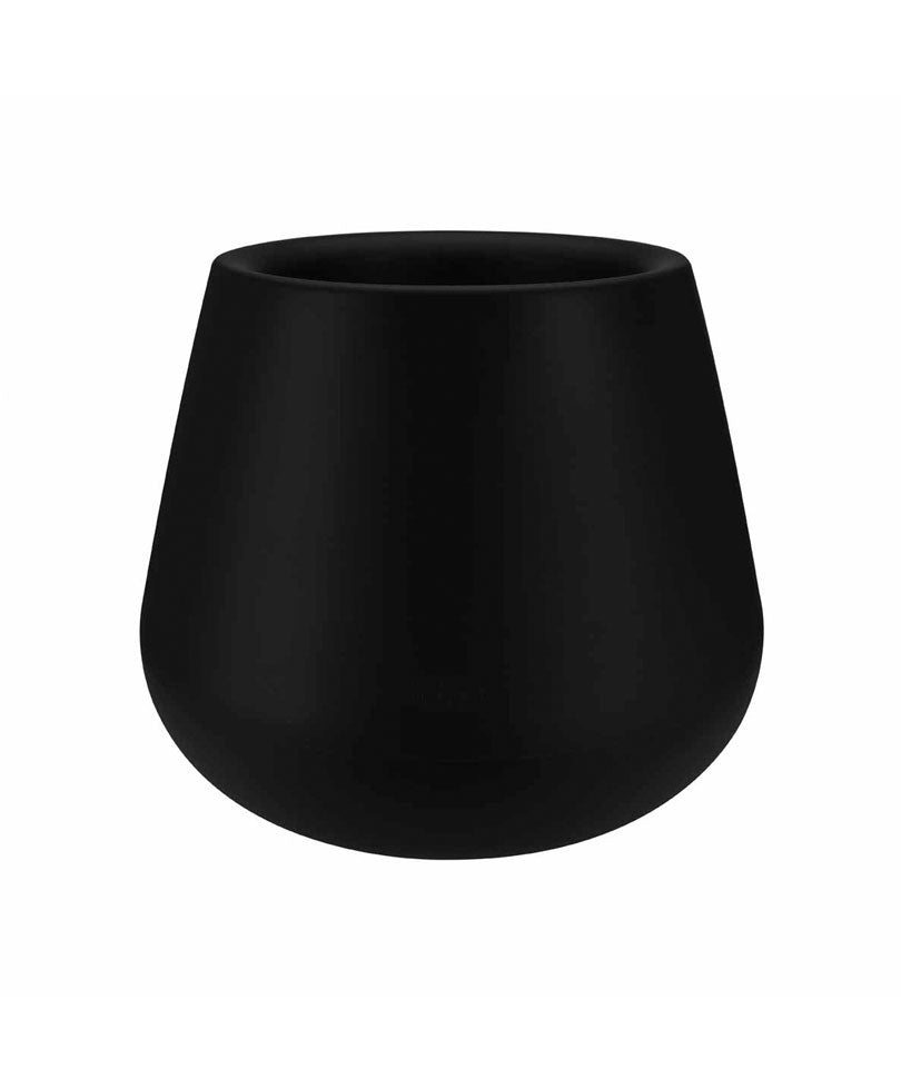 Elho flower pot Pure cone round black - Indoor and outdoor pot