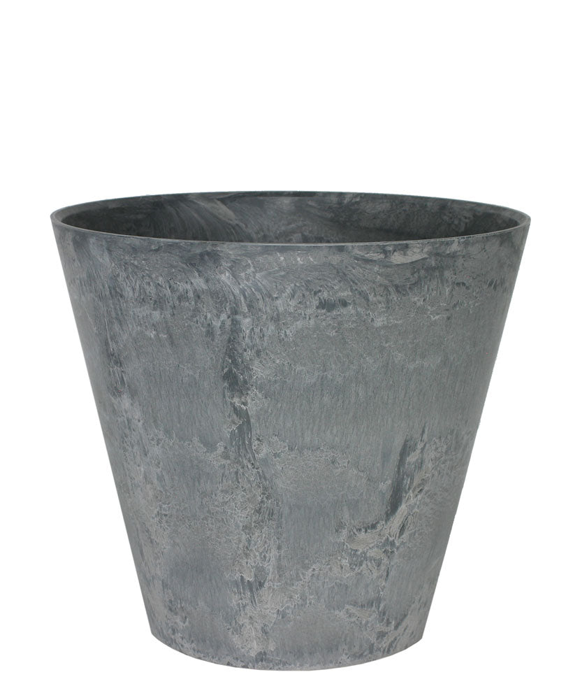 Artstone Flower pot Claire round grey - Indoor and outdoor pot