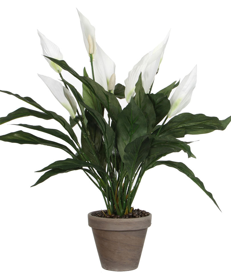 large artificial peace lily plant Artificial Peace Lily White