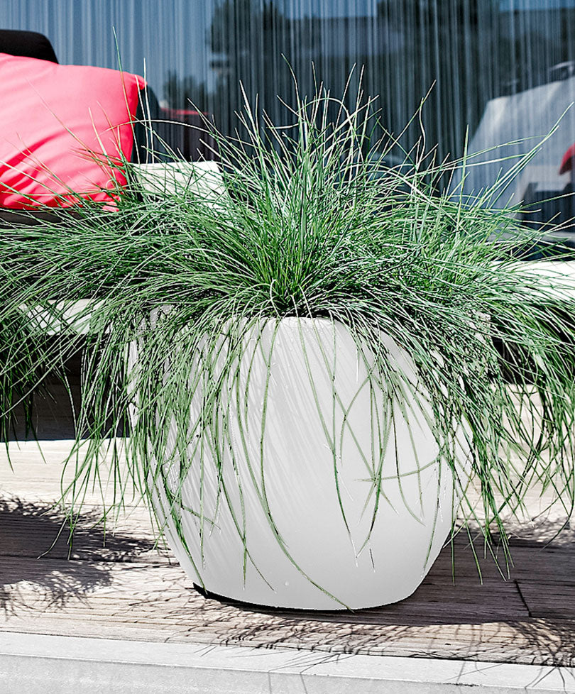 Elho flower pot Pure soft round white - Indoor and outdoor pot
