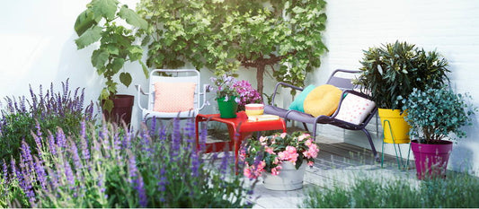 How can you enhance the atmosphere of your patio?