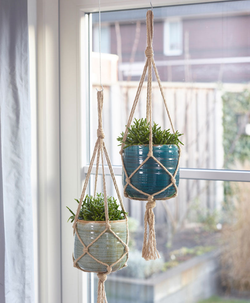 TS Hanging Pot, Turquoise Blue