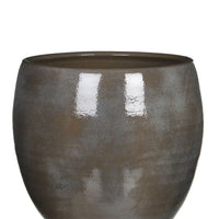 Mica flower pot Monet round anthracite - Indoor pot