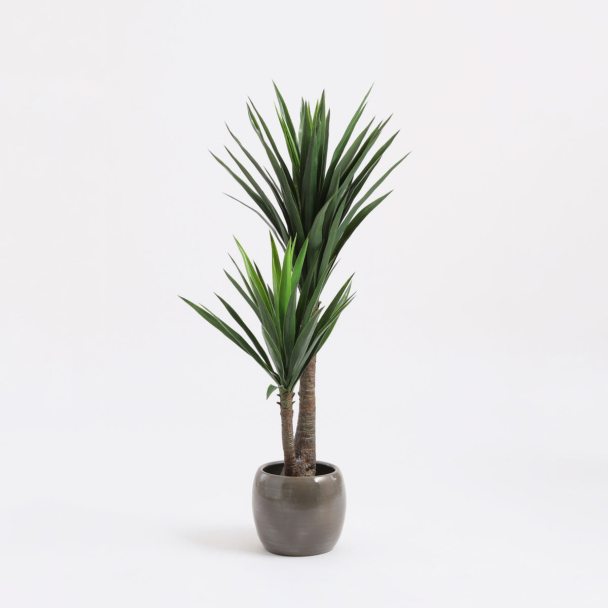Mica flower pot Monet round anthracite - Indoor pot