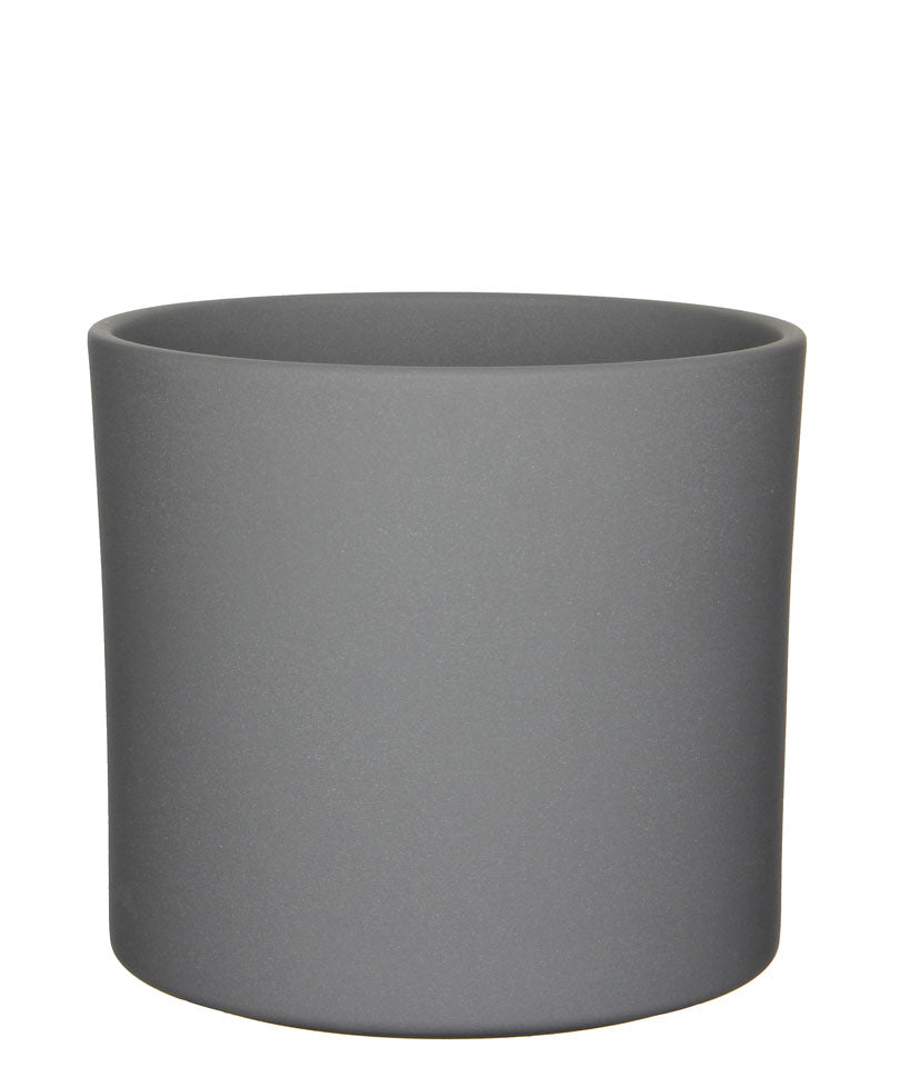 Mica flower pot Era round grey matt - Indoor pot