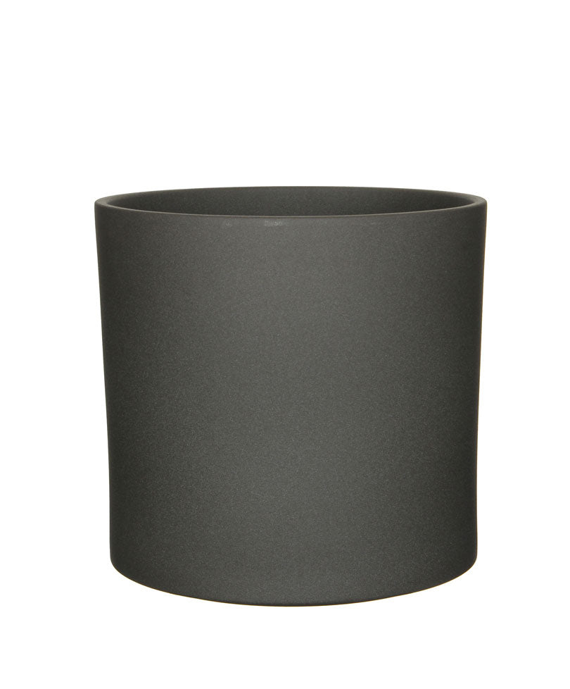 Mica flower pot Era round anthracite - Indoor pot