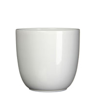 Mica flower pot Lago round white - Indoor pot