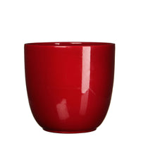 Mica flower pot Lago round red - Indoor pot