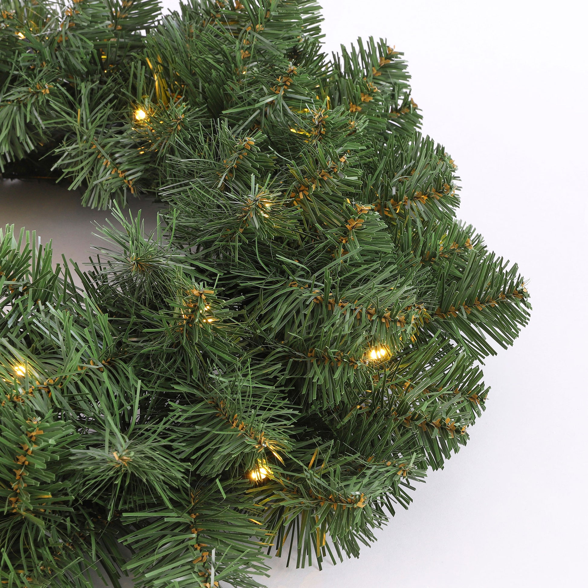 Buy Artificial Christmas wreath 'Norton' incl. LED lighting