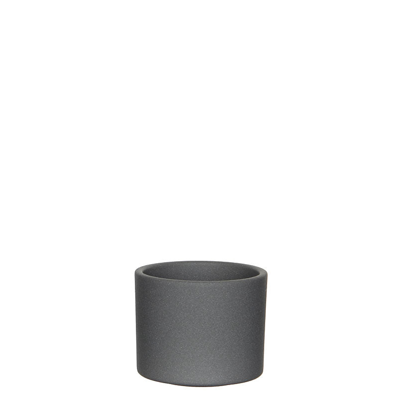 Mica flower pot Era round grey matt - Indoor pot