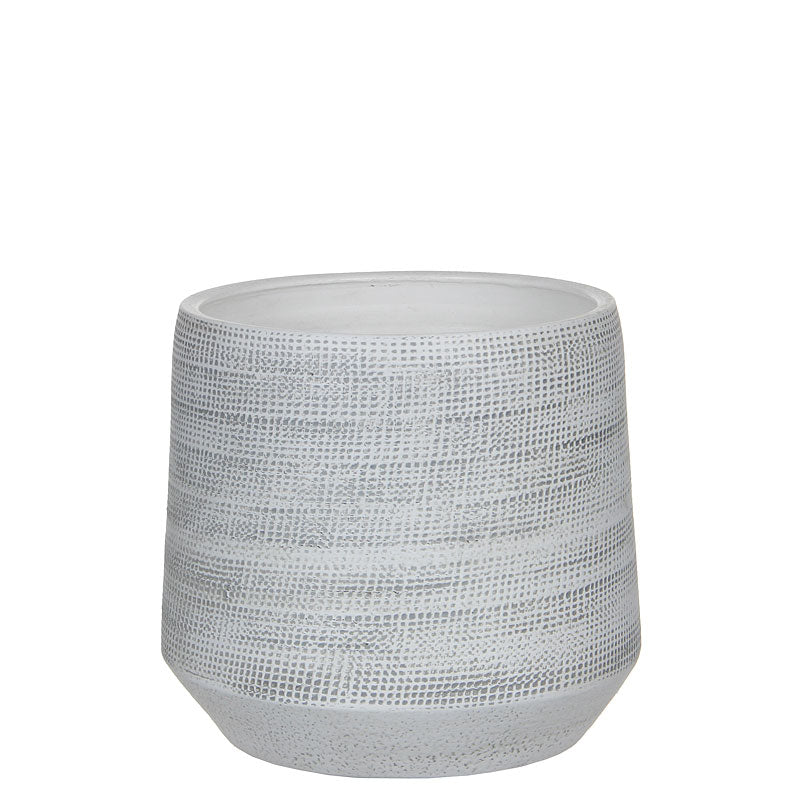 Mica flower pot Amber round white - Indoor pot