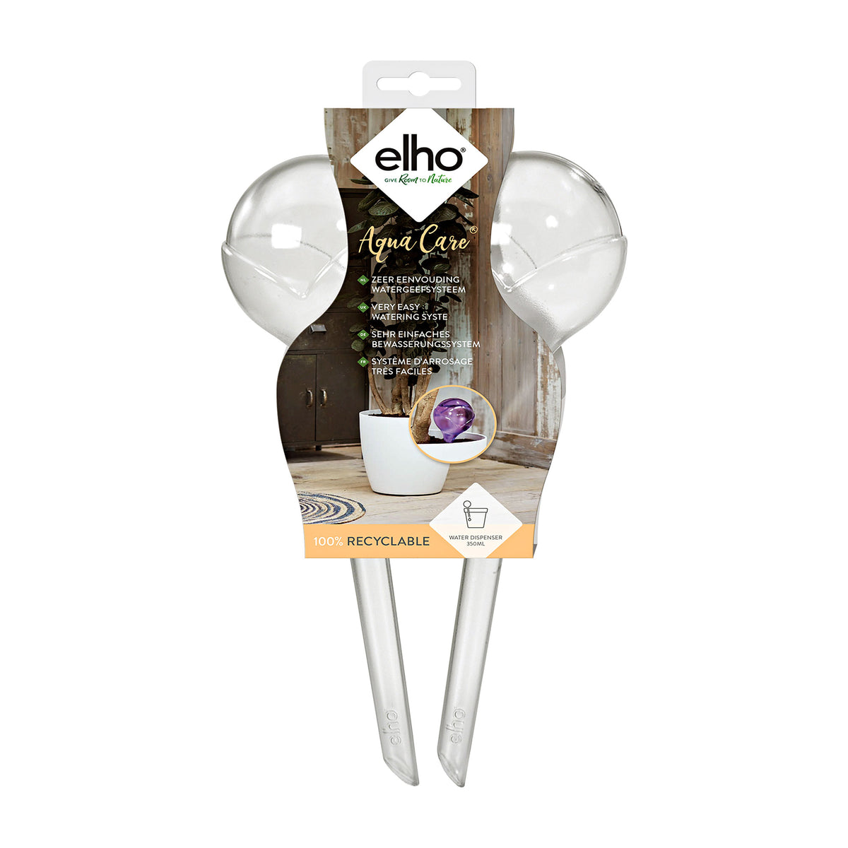 2x Elho Aqua care water dispenser