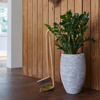 Capi Nature rib round ivory - Indoor and outdoor pot