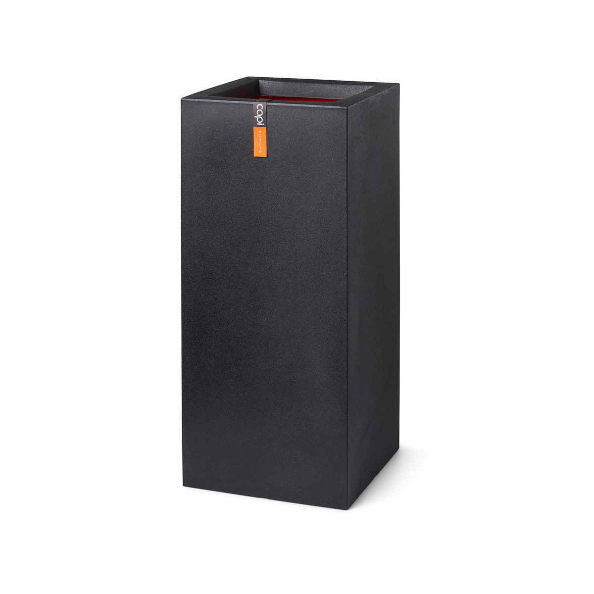 Capi Flower pot Urban smooth rectangular black - Indoor and outdoor pot