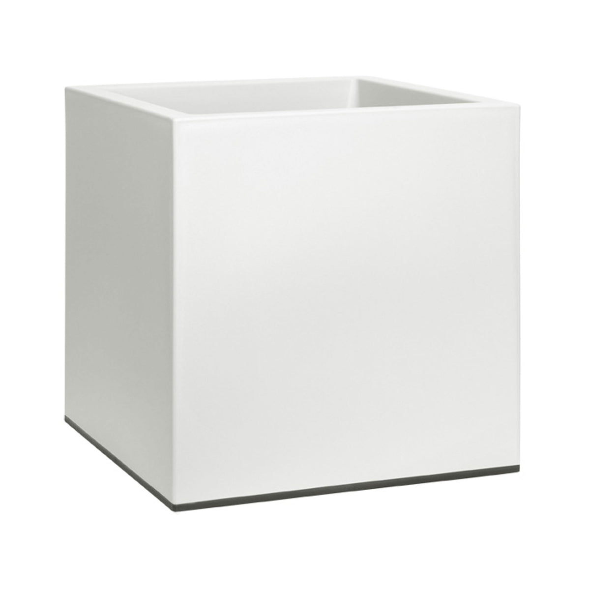 Elho planter Vivo Matt Finish square white including wheels - Indoor and outdoor pot