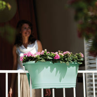 Elho balcony planter Corsica flower bridge oval mint - Outdoor pot