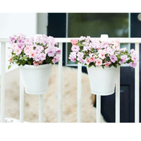 Elho balcony planter Corsica flower bridge round white - Outdoor pot