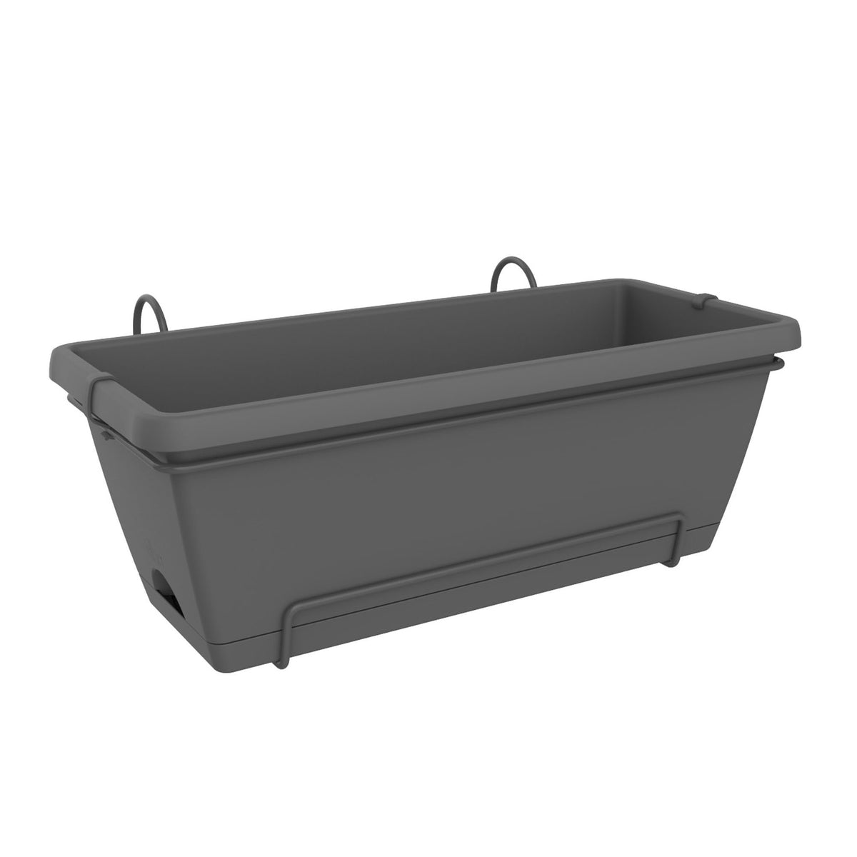 Elho Balcony planter Barcelona allin1 rectangular anthracite - Outdoor pot