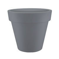 Elho flower pot Pure round grey - Indoor and outdoor pot
