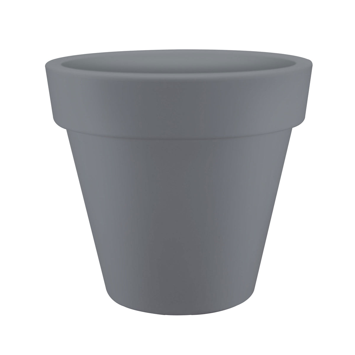 Elho flower pot Pure round grey - Indoor and outdoor pot