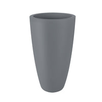 Elho tall flower pot Pure soft round grey - Indoor and outdoor pot
