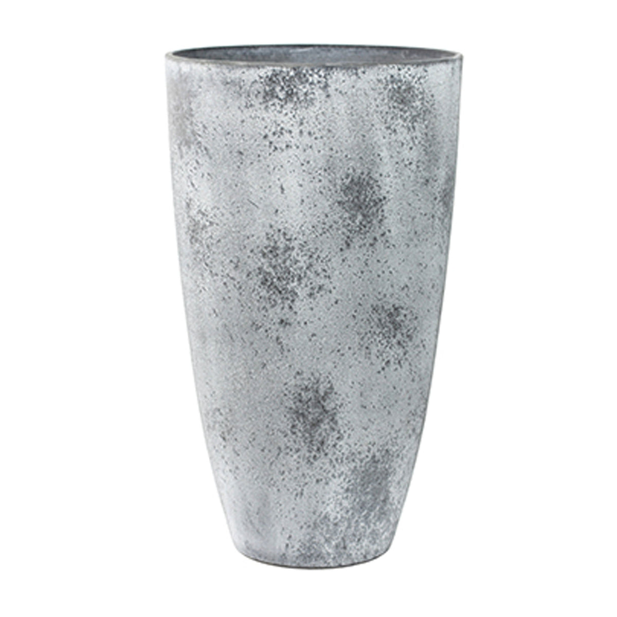 TS Tall flower pot Nova round grey - Indoor and outdoor pot