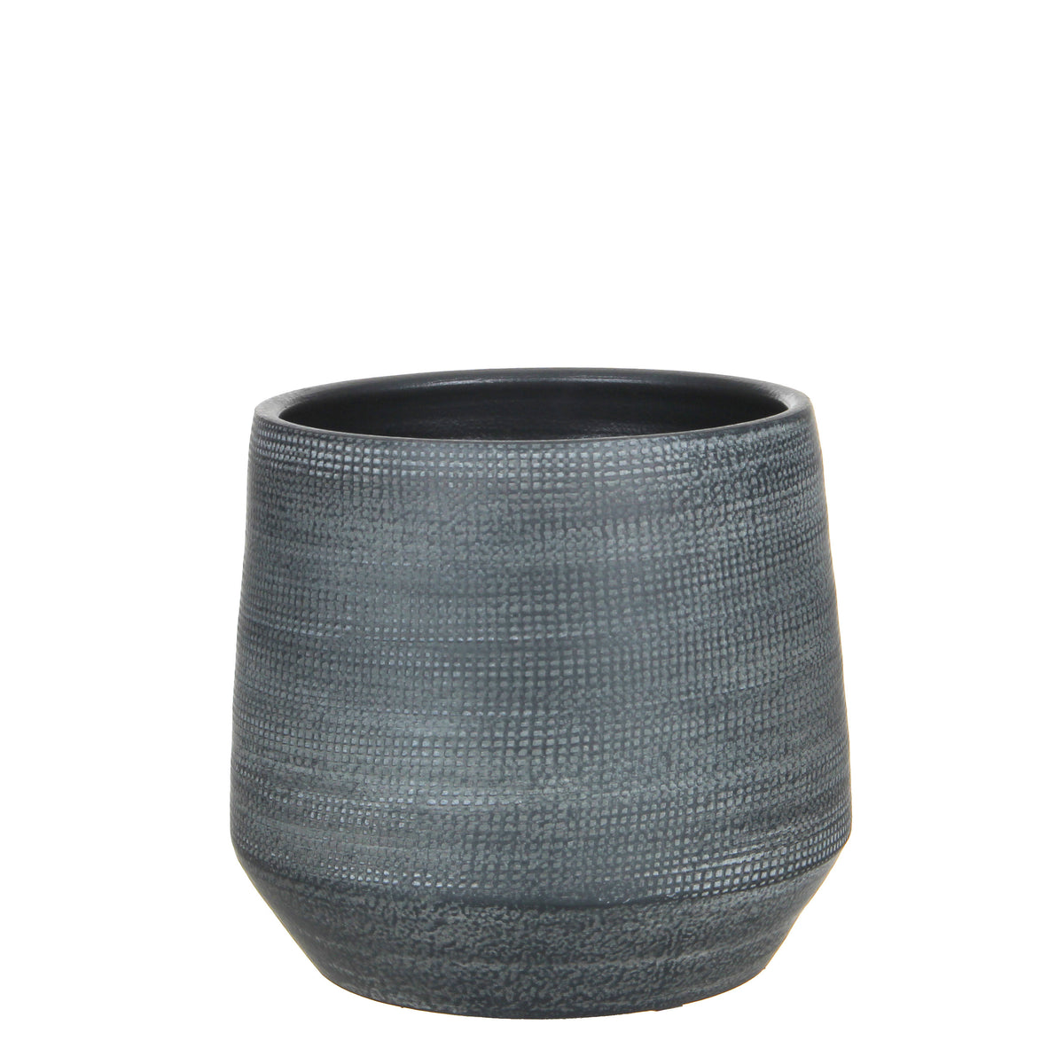 Mica flower pot Amber round grey - Indoor pot