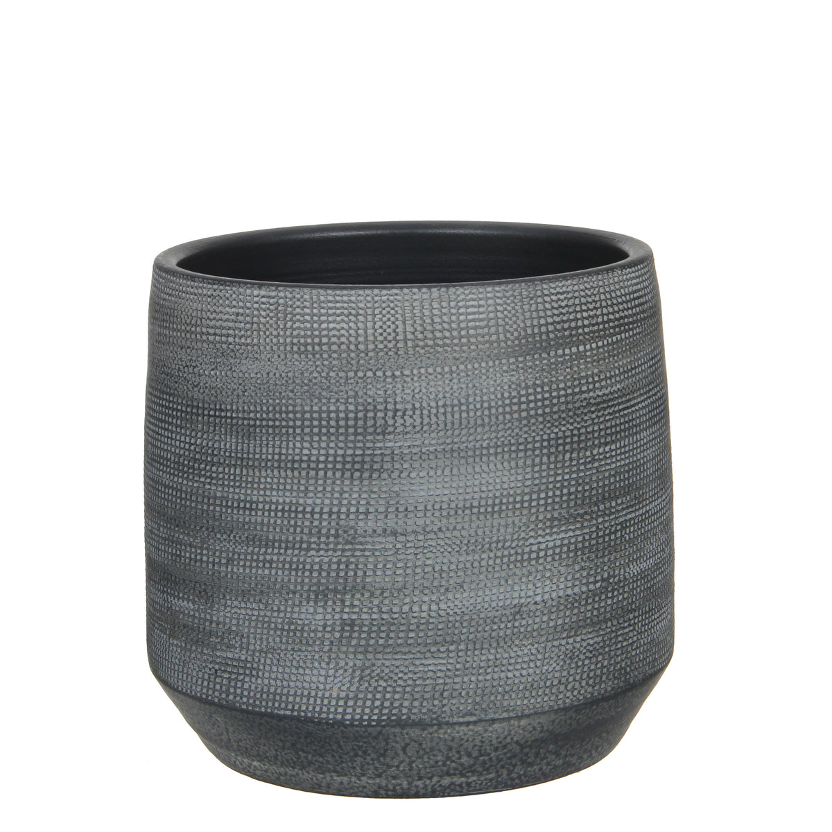 Mica flower pot Amber round grey - Indoor pot