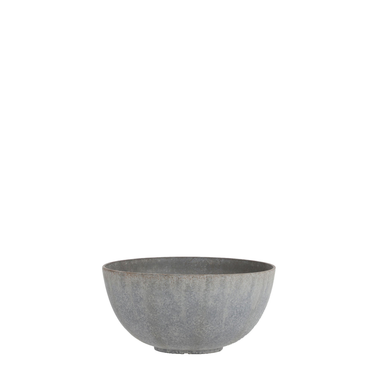 Mica vase Bravo round grey - Indoor and outdoor pot
