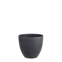 Mica flower pot Bravo round anthracite - Indoor and outdoor pot