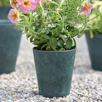Artstone Flower pot Claire round blue - Indoor and outdoor pot