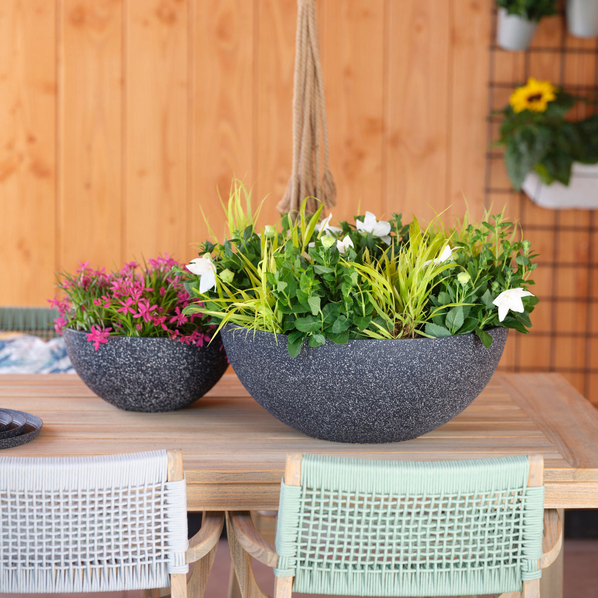 TS Flower pot Nova black - Outdoor pot