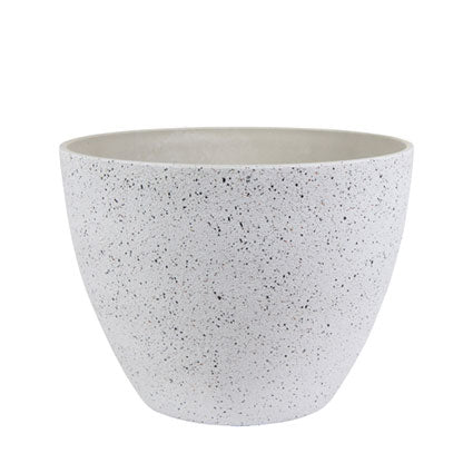 TS Flower pot Nova round white - Outdoor pot