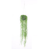 Artificial plant Pea plant Senecio incl. black hanging planter