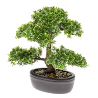 Artificial plant Bonsai Ficus incl. decorative brown pot