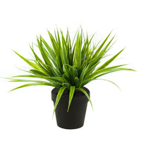 Artificial plant Sedge Carex incl. decorative black pot