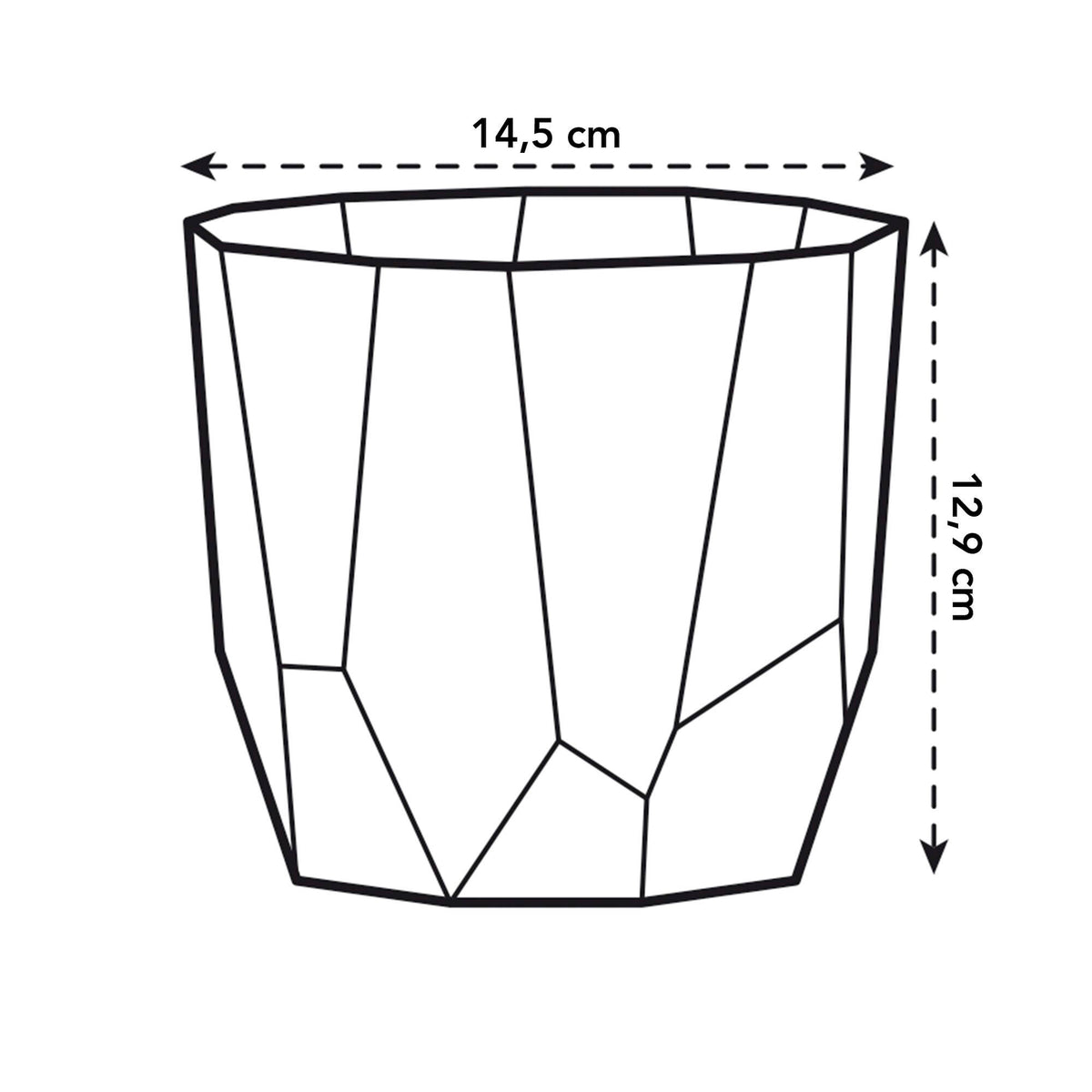 Elho Flower pot B.for rock round black - Indoor pot